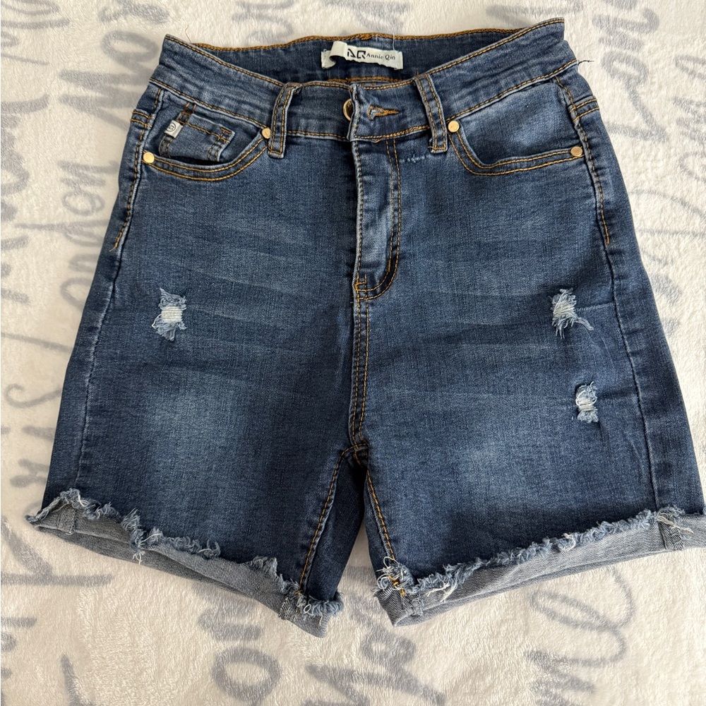 Ag Adriano Goldschmied Women's Blue Denim Shorts